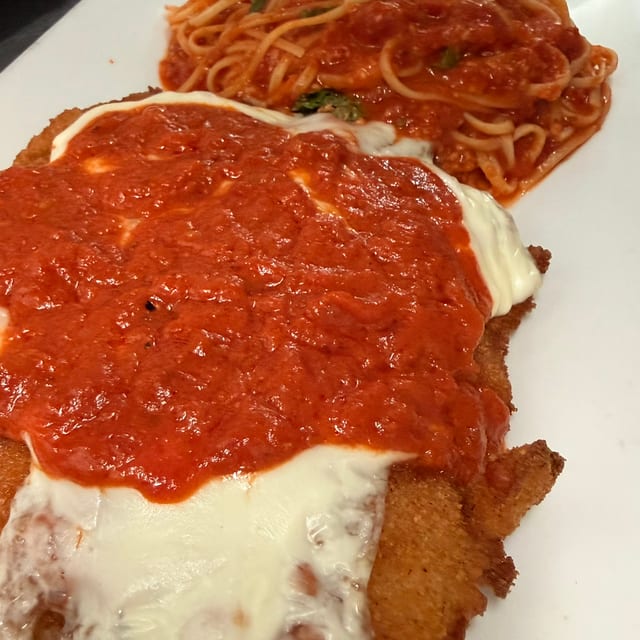 Veal Parmigiana.
