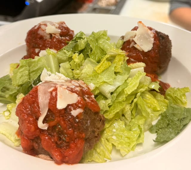 Meatball Salad.