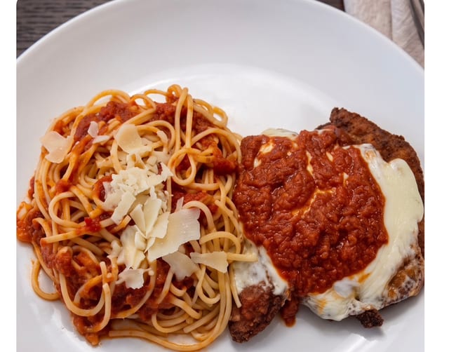 Chicken Parmigiana.